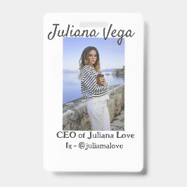 CEOビジネスオーナーガールボスInstagramハンドル バッジ