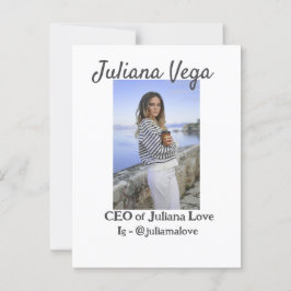 CEOビジネスオーナーガールボスInstagramハンドル ポストカード