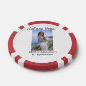 CEOビジネスオーナーガールボスInstagramハンドル ポーカーチップ (シングル)