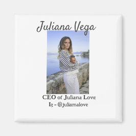 CEOビジネスオーナーガールボスInstagramハンドル マグネット