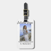 CEOビジネスオーナーガールボスInstagramハンドル ラゲッジタグ (正面縦)