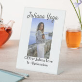 CEOビジネスオーナーガールボスInstagramハンドル 台座サイン (インサイチュ)