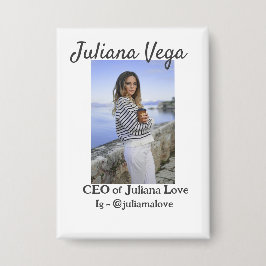 CEOビジネスオーナーガールボスInstagramハンドル 缶バッジ