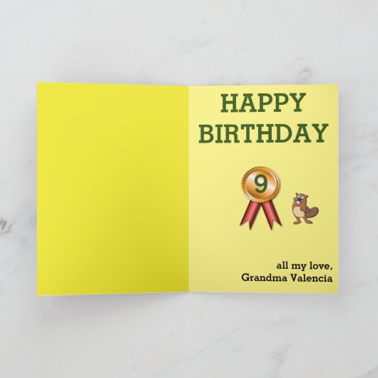 CEOビジネスマンBOY写真センセーショナルおもしろい誕生日 カード (内部)