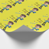 CEOビジネスマンBOY写真センセーショナルおもしろい誕生日 ラッピングペーパー (角)