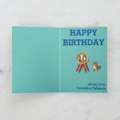 CEOビジネス女性写真センセーショナルおもしろい誕生日 カード (内部)