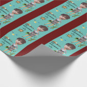 CEOビジネス女性写真センセーショナルおもしろい誕生日 ラッピングペーパー (角)