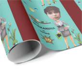 CEOビジネス女性写真センセーショナルおもしろい誕生日 ラッピングペーパー (ロールコーナー)