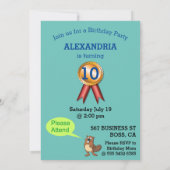 CEOビジネス女性写真センセーショナルおもしろい誕生日 招待状 (裏面)