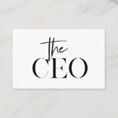 CEOモダンブミニマルラック 名刺 (正面)