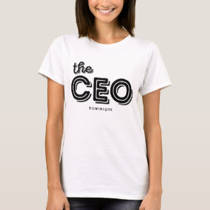 CEO素朴レトロタイポグラフィパーソナライズされたシャツ Tシャツ