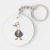 CEO おもしろい Duck – ビジネスボスギフトアイディア キーホルダー (裏面)