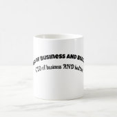 「CEO(ビジネスおよび就寝時間)」 コーヒーマグカップ (中央)
