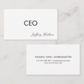 CEO | プロフェッショナル 名刺 (正面/裏面)