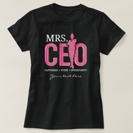 CEO(最高経営責任者)がすべての商談ビジネスを獲得 Tシャツ (デザイン正面)