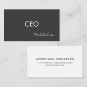 CEO | 署名シリーズ 名刺 (正面/裏面)