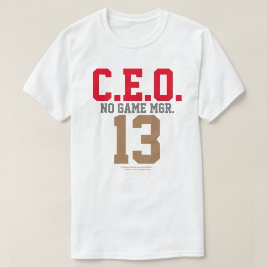 CEO-13ゲームマネージャーなし Tシャツ (デザイン正面)