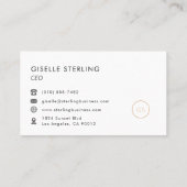 CEO Chief Executive Officer Luxury Black 名刺 (裏面)