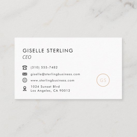 CEO Chief Executive Officer Luxury Black 名刺 (裏面)