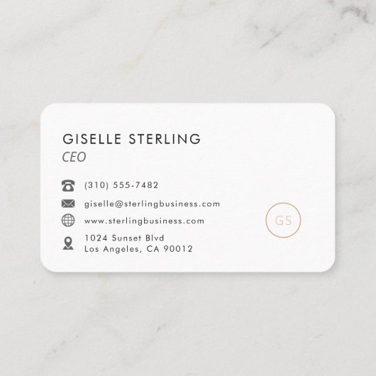 CEO Chief Executive Officer Professional 名刺 (裏面)