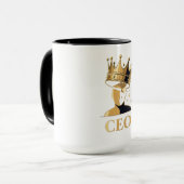 CEO Crown Graphic T-Shirt – Minimalist V2 マグカップ (正面左)