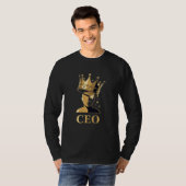 CEO Crown Graphic T-Shirt – Minimalist V2  Tシャツ (正面フル)