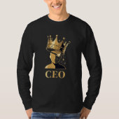 CEO Crown Graphic T-Shirt – Minimalist V2  Tシャツ (正面)