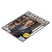 CEO Dad Personalized Notebook – Father’s Day ノートブック (左側)