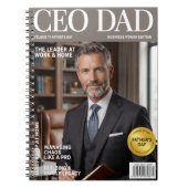 CEO Dad Personalized Notebook – Father’s Day ノートブック (正面)