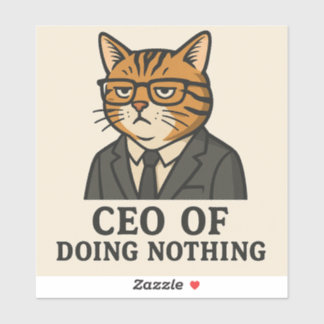 CEO OF DOING NOTHING シール