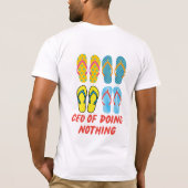 CEO of Doing Nothing – Summer Vibes Flip Flop Art Tシャツ (裏面)