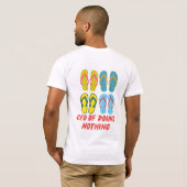 CEO of Doing Nothing – Summer Vibes Flip Flop Art Tシャツ (裏面フル)