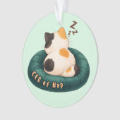 "CEO of Nap" Cat Sleeping on The Couch オーナメント (正面)