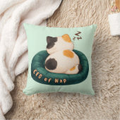 "CEO of Nap" Cat Sleeping on The Couch クッション (ブランケット)