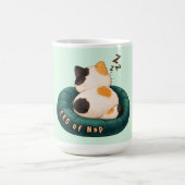 "CEO of Nap" Cat Sleeping on The Couch コーヒーマグカップ (中央)