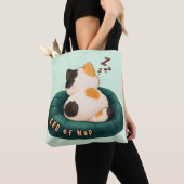 "CEO of Nap" Cat Sleeping on The Couch Tote Bag トートバッグ (クローズアップ)