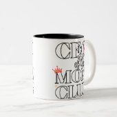 CEO of the Mom Club - Mother's Day おもしろい Gift for ツートーンマグカップ (正面右)