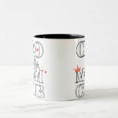 CEO of the Mom Club - Mother's Day おもしろい Gift for ツートーンマグカップ (中央)