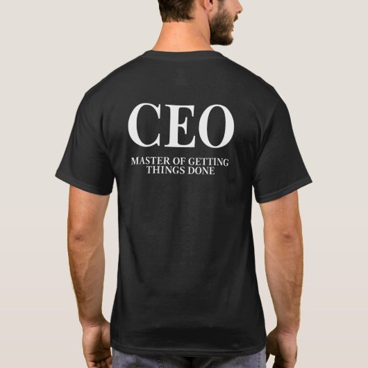 CEO Tee | Lead. Inspire. Conquer. 👑 Tシャツ (裏面)