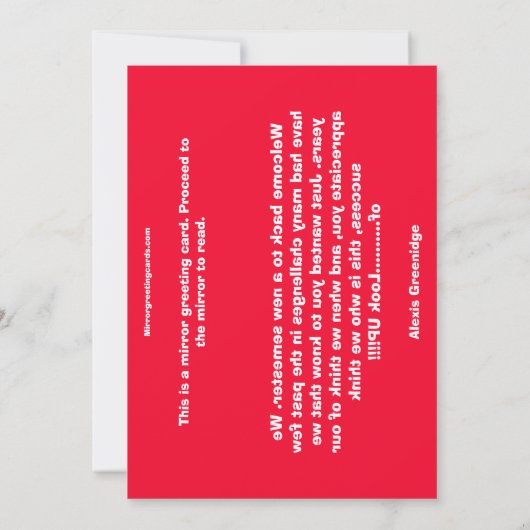 CEOFC1001 – お客様のノートカードに感謝 (裏面)