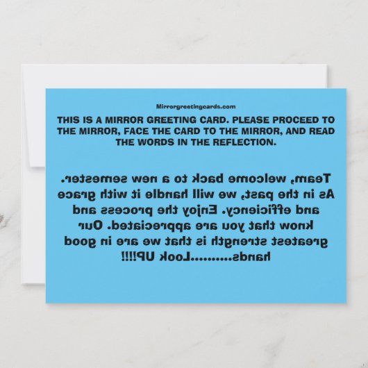 CEOFC1046A – チーム サンキューカード (裏面)