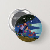 Cepeda媒体resの図書館の鉛の学ぶこと 缶バッジ (正面&裏面)