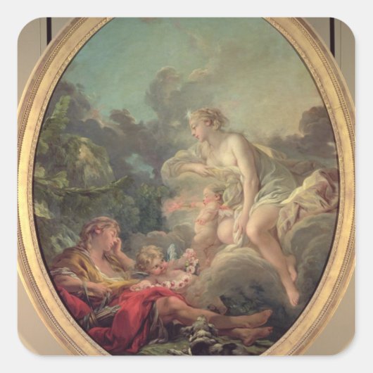 Cephalus and Aurora, 1764 (キャンバス上の油) スクエアシール (正面)