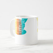 Ceramic Artist Vintage Style Pottery コーヒーマグカップ (正面左)