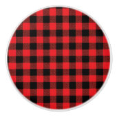 Ceramic Buffalo Plaid セラミックノブ (正面)