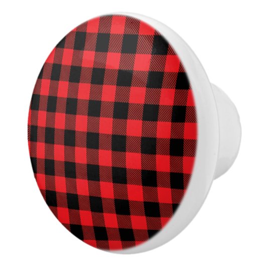 Ceramic Buffalo Plaid セラミックノブ (右)