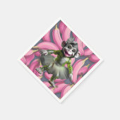 Ceramic Chimp Napkin スタンダードカクテルナプキン (角)