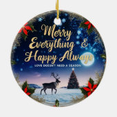 Ceramic Circle Ornament – Starry Night Holiday セラミックオーナメント (裏面)