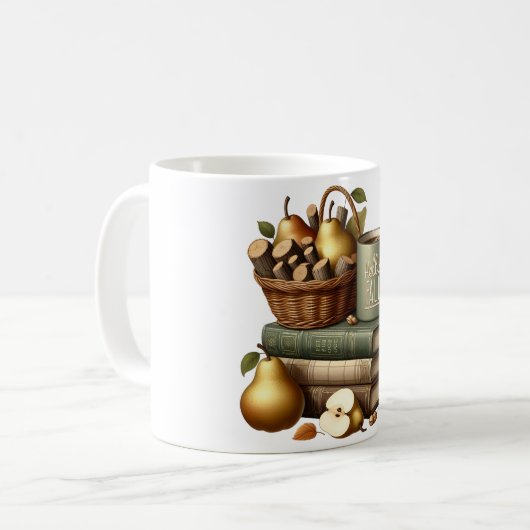Ceramic Coffee Mug Hello Fall コーヒーマグカップ (正面左)