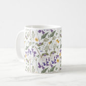 Ceramic Coffee Mug with Wraparound Flower Print コーヒーマグカップ (正面左)
